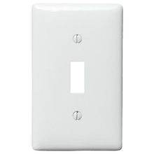 PREMISE WIRING NP1W Standard Wallplate, 1 Gang, 4.63 in H x 2.88 in W, Nylon, White