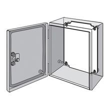 Hoffman LP1515 Enclosure Panel, 5.16 in W x 5.16 in H, 12 ga Steel, White