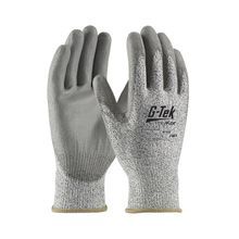 G-Tek® 16-530/XL Blended Cut Resistant Gloves, XL, Polyurethane Coating, High Performance Polyethylene Fiber, Knit Wrist Cuff, Resists: Abrasion, Chemical, Cut, Puncture, Tear, Ultraviolet Light and Water, ANSI Cut-Resistance Level: A3