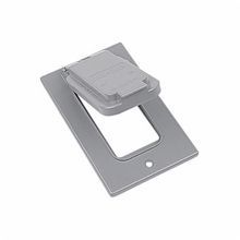 Red Dot® Dry-Tite® CCGV Weatherproof Receptacle Cover, 4-9/16 in L x 2-13/16 in W, Die Cast Aluminum