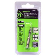 Greenlee® DTAP1/4-20 Quick-Change Standard Length Combination Tap and Drill, 1/4-20 UNC Thread