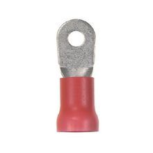 Panduit® Pan-Term® PV2-56RX-TY PV-RX Insulated Ring Terminal, 2 AWG Conductor, 1.93 in L, Brazed Seam/Insulation Support Barrel, Copper, Red