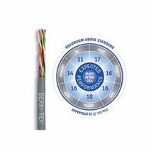 Berk-Tek® HyperPlus 10032207 Cat 5e UTP Plenum Cable, (4-Pair) 24 AWG Bare Solid Copper Conductor, 1000 ft L