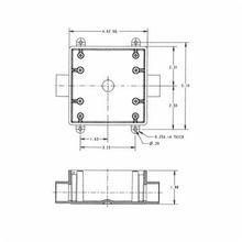 Carlon® E9812D Type 2FSC Non-Metallic Rigid Shallow Device Box, PVC, 32 cu-in Capacity, 2 Gangs, 2 Outlets, 1 Knockout, 4.62 in L x 4.62 in W x 1.98 in D Dimensions