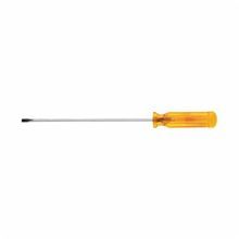 Klein® A216-4 Screwdriver, Cabinet Point, 1/8 in Point, 7 in OAL, Plastic Handle, Polished Chrome