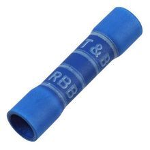 Sta-Kon® 2RB14X RB Series Insulated Butt Splice, 16 to 14 AWG Conductor, 1.13 in L, Copper, Blue
