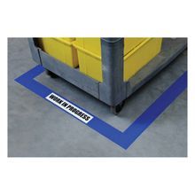 Brady® ToughStripe® 104344 Non-Reflective Floor Marking Tape, 100 ft L x 3 in W, Blue, B-514 Polyester