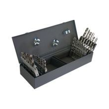 Chicago-Latrobe® Huot® 55305 Tap and Drill Set, Measurement System: Imperial, 36 Piece, #6-32, #6-40, #8-32, #8-36, #10-32, #10-24, #12-24, #12-28, 1/4-20, 1/4-28, 5/16-18, 5/16-24, 3/8-16, 3/8-24, 7/16-14, 7/16-20, 1/2-13, 1/2-20 Tap