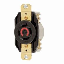 Hubbell® Twist-Lock® HBL2430 Single Locking Receptacle, 480 VAC, 20 A, 3 Poles, 4 Wires, Black