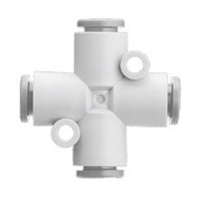 SMC® KQ2TW07-00A Pneumatic Cross, 1/4 in, Tube End Style, PBT/PP