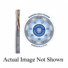 Berk-Tek® HyperPlus 10032235 Cat 5e UTP Plenum Cable, (4-Pair) 24 AWG Bare Solid Copper Conductor, 1000 ft L