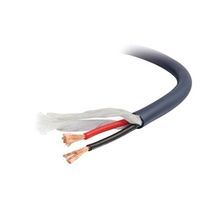 Quiktron® C2G® 29174 Velocity™ Speaker Wire, 250 ft L, 12 AWG Copper Conductor, Polypropylene Jacket