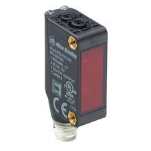 Allen-Bradley 42JA-N2LNA2-P4 Photoelectric Sensor,  42JA,  Background Reflection,  Visible Red LED,  Selectable Light or Dark Operate,  NPN Output,  Adjustable Knob,  3 … 350 mm Sensing Range,  Integral 4 pin Pico (M8) QD