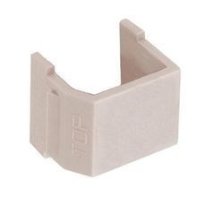 PREMISE WIRING SFSBLA10 netSELECT® Blank Connector, Snap-On Mount, Thermoplastic, Light Almond
