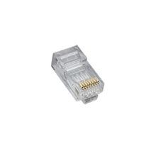 Platinum Tools® 106167C High Performance Round Standard Modular Plug, Solid Conductor, Polycarbonate