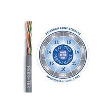 Berk-Tek® HyperPlus 10032535 Type CMR Cat 5e UTP Riser Cable, (4-Pair) 24 AWG Bare Solid Copper Conductor, 1000 ft L