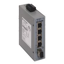 Rockwell Automation Stratix 2000 Unmanaged switch, 4 copper 10/100 ports, 1 Multimode 100 meg fiber port