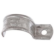 Steel City® HS-101 1-Hole Pipe Strap, 1/2 in, For Use With IMC/Rigid Conduit, Steel, Zinc Plated