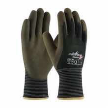 PIP® PowerGrab™ Thermo 41-1430-M Insulated Protective Gloves, M, Latex Palm, Brown/Black/Blue, Full Finger, Synthetic