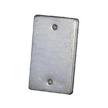 Appleton® FSK-1B FSK Blank UNILETS™ Device Box Cover, 1 Gangs, Steel, Zinc Plated
