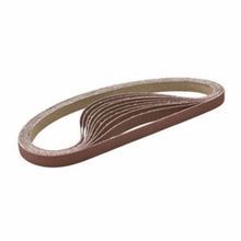 CGW® 61036 Narrow Abrasive Belt, 1/2 in Belt Width, 18 in Belt Length, 60 Grit, Coarse Grade, Aluminum Oxide Abrasive, Polyester Cotton Backing