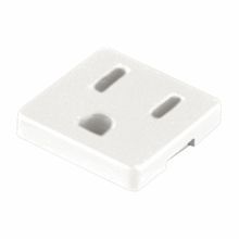 Progress Lighting® P8608-30 Grounded Convenience Outlet, For Use With: Kitchen Lighting, Bathroom Lighting, Specifications: #6 Screw Mount, 120 VAC, White