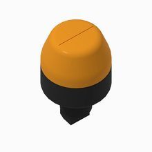 Allen-Bradley 855PD-B10MEH5422 2 Ckt Panel Mount Alarm, 120V AC, 45 mm Diameter, Half Lens, Amber, Red, 22.5 mm Round Mounting Hole