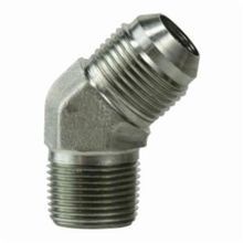 Midland Industries 250388 Hydraulic Elbow, 3/4-16 x 1/2 in, 37 deg SAE Male JIC Flare End Style, Steel