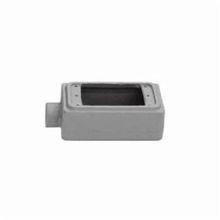 O-Z/Gedney FS1-WDC-A Device Box Cover, 1 Gangs, Aluminum, Epoxy Powder Coated