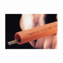 Carlon® Riser-Gard™ DF4X1C-2700 Corrugated Non-Metallic Standard Wall Flexible Raceway Conduit With Pull Line Tape, 1 in Trade, 0.98 in ID x 1.32 in OD, 2700 ft L, PVC
