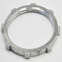 Bridgeport® 107-DC Conduit Locknut, 2-1/2 in, Die Cast Zinc, Ball Burnished/Mirror Smooth
