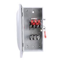 Siemens SpeedFax™ HF363 Enclosed Fusible Heavy Duty Low Voltage Safety Switch, 600 VAC/250 VDC, 100 A, 30 hp, 20 hp, TPST Contact Form, 3 Pole