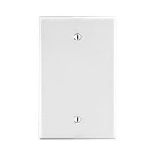 Wiring Device-Kellems P13W Standard Wallplate, 1 Gang, Polycarbonate, White