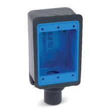 Ocal® FS2-G Type FS/FD Dead End Shallow Device Box, Iron Alloy, 1 Gang, 1 Outlet, 1 Knockout