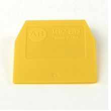 Rockwell Automation End Barrier, Yellow, Qty. 50