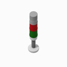 Allen-Bradley 855EP-G24Y3L4P1 Signaling Device, 10cm Pole Mount, Gray, 24V AC/DC Full Voltage, Steady LED Lamp, Green, Flashing LED Lamp, Red, 1 Crct Piezo,  UL Type 4/4X/13, None (sound only), No Module, No Module, No Module, No Module