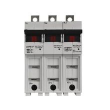 Bussmann CUBEFuse® Quik-Spec™ CCPB-3-15CF Compact Circuit Protector Base, 600 VAC, 1 to 15 A, 3 Pole, Class CF Fuse, 18 to 4 AWG Wire