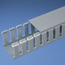 Panduit® G2X2LG6 Type G Slotted Wall Wiring Duct, 0.31 in Slot, Wide Finger Slot, 2 in W x 1.99 in D, Lead-Free PVC