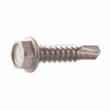 BBI 693221 Teks® Fully Threaded Self-Drilling Screw, Measurement System: Imperial, 1/4-14 Thread, 3/4 in OAL, Indented Hex Washer Head, Carbon Steel, Zinc CR+3
