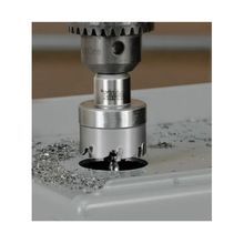 Klein® 31856 Toothed Edge Hole Cutter, 1-1/8 in Diameter Cutter, 1/2 in Cutting Depth, Steel, Hex Shank