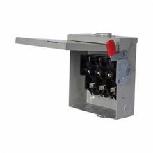 Siemens SpeedFax™ GF324N Enclosed Fusible General Duty Low Voltage Safety Switch, 240 VAC, 250 VDC, 200 A, 15 hp, 40 hp, TPST Contact Form, 3 Pole