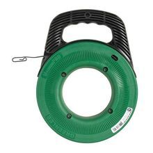 Greenlee® MagnumPRO™ FTS438-65 Fish Tape, 1/8 in W Tape, 65 ft Tape Length, Flat Tape Profile, Steel Tape Material