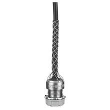 Wiring Device-Kellems 073031210 Dust Tight Standard Wide Range Woven Strain Relief Grip With Insulated Bushing, 1 in Trade, 0.73 to 0.97 in Cable Openings, Aluminum