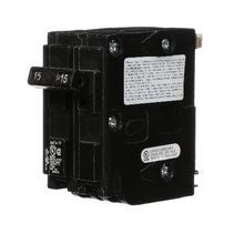 Siemens D215 Type QD Low Voltage Circuit Breaker, 120/240 VAC, 15 A, 10 kA, 2 Poles