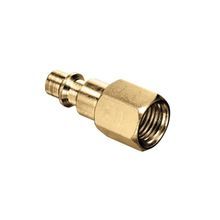 Kuriyama QDAP-4FP Semi-Automatic Quick-Disconnect Plug With Female Thread, Plug, 1/4 in, FNPTF End Style, Brass