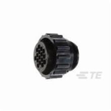 TE 206037-1 CPC Straight Circular Power Connector, 16 Contacts, 17 Shell, Nylon Housing