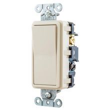Wiring Device-Kellems tradeSELECT® RSD415LA 4-Way General Purpose Self-Grounding Standard Decorator Switch, 120/277 VAC, 15 A, 4155 W Power, 2-Position Contact Configuration