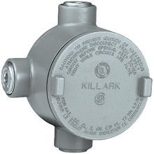 Killark® GRR Conduit Outlet Body With Blank Cover, 1 in Hub, Copper Free Aluminum, Powder Coated