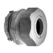 Bridgeport® 770-52 Portable Straight Cord Grip Connector With Gasket and Lock-Nut, 1/2 in Trade, Cable Openings: 3/8 to 1/2 in, Die Cast Zinc, Ball Burnished/Mirror Smooth