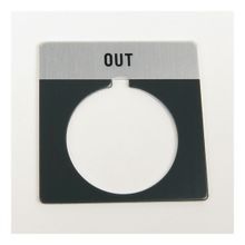 Rockwell Automation 800T Legend Plate,StandardOPEN-OFF-CLOSE, Package Quantity 1 ,Gray